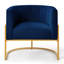 Fauteuil d'appoint confortable en velours de style Mid-Century, parfait pour le salon et les espaces de détente