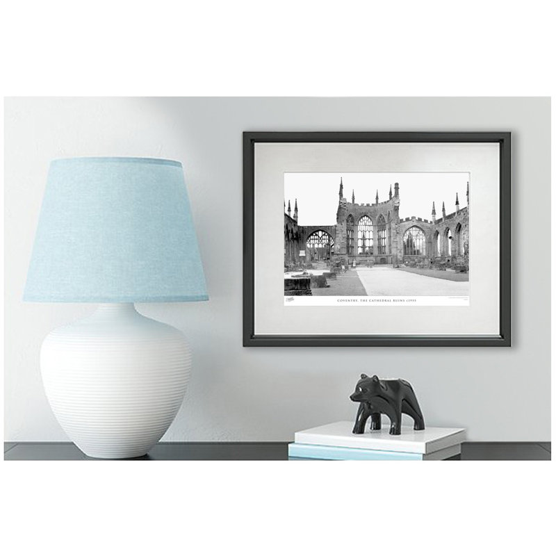 Coventry, The Cathedral Ruins C1955 - Single Picture Frame Print, 40cm H x 50cm W x 2.3cm D