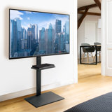 Black TV Stand for 20" - 27" with Shelving 77lbs