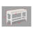 Counter-Height Bench With White Fabric Cover - Stylish Exterior In Linen-Like & Practical-670449710-670449708