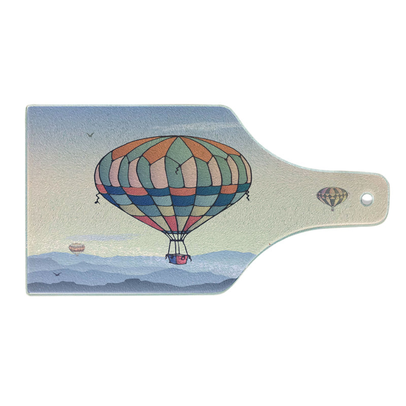 Multicolore planche à découper en verre trempé Ambesonne