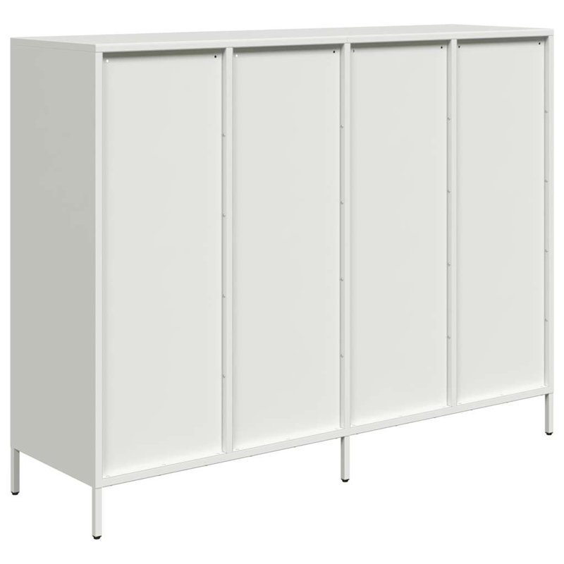 Sideboard 135X39x103.5 Cm Cold-Rolled Steel, White