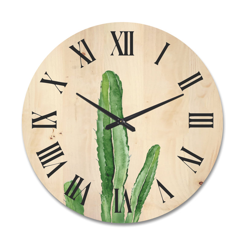 Horloge murale Cactus South Western Plant, Grand