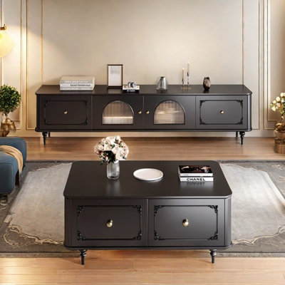 Design sense coffee table TV cabinet combination