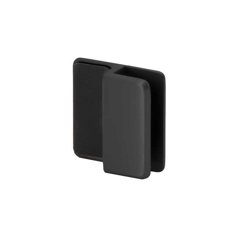 Arrêt de porte de douche battant biseauté FHC - Noir mat, Noir mat