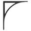 Timeless Large Iron Shelf Bracket - Black Powder Coat