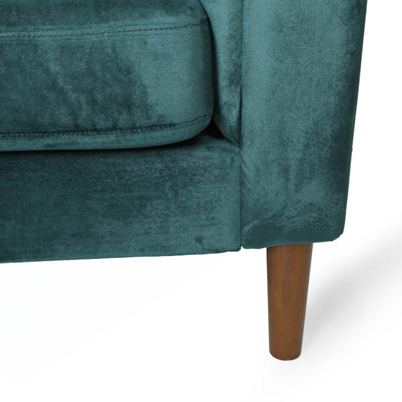 Avett Upholstered 84.5'' Sofa, Teal 100% Polyester