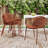 Set Of 2 Outdoor Patio Dining Chair, Stackable With Breathable Design, Modern Simple Art Style, Metal Legs And Plastic Backrest-944402659