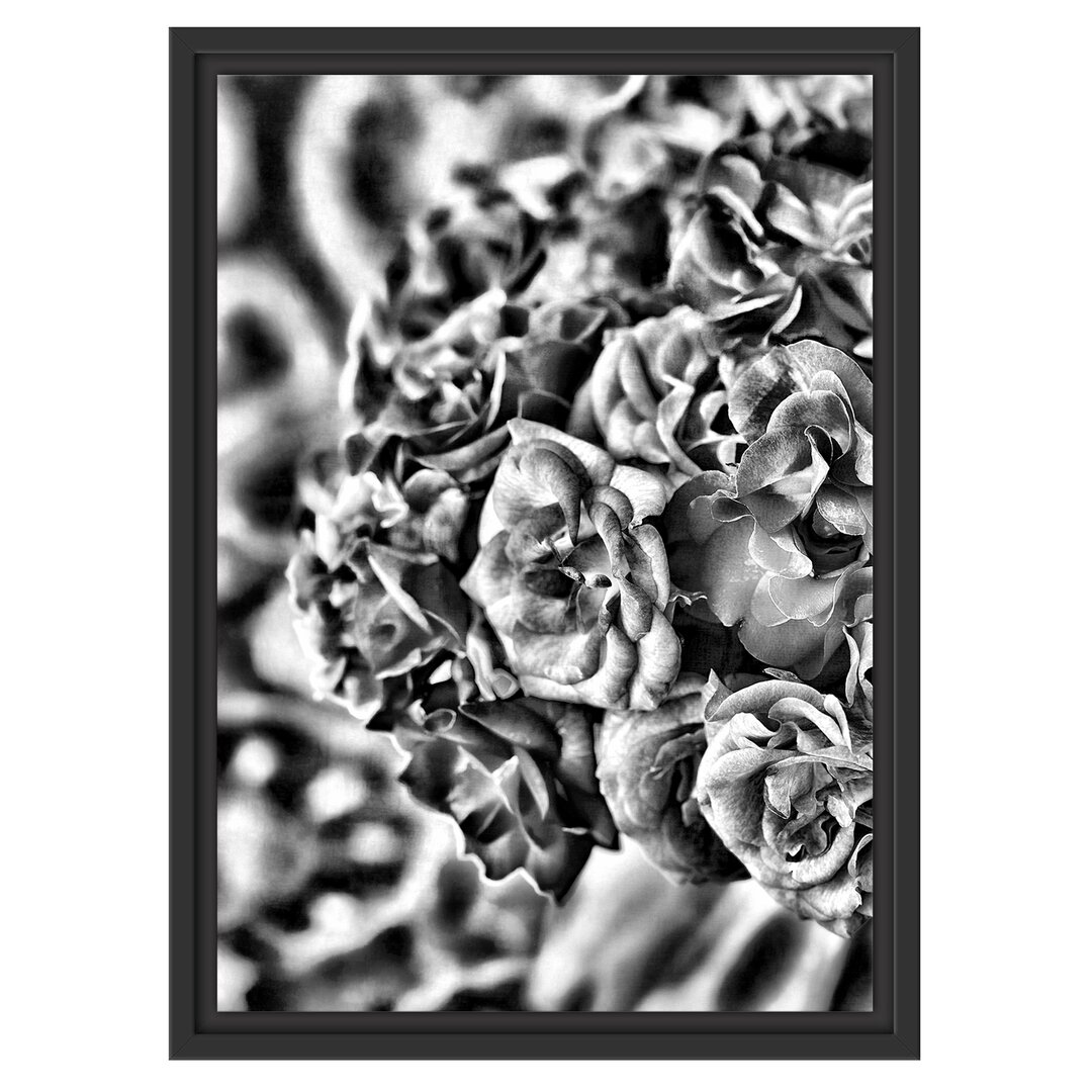 Gerahmtes Poster Pink Rose Bouquet