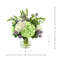 Faux floral avec hortensias, chardon et fleurs sauvages