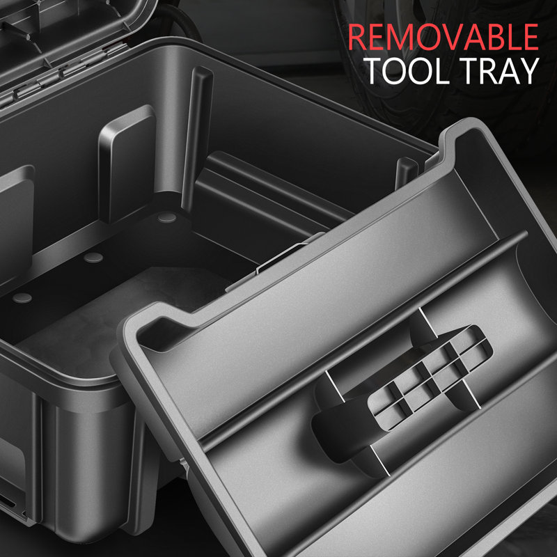 2pcs Tool Boxes Set - Lockable Organizer Storage Portable Toolbox for Workshop Garage & Household