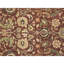 Tapis rouge et beige noué à la main de haute qualité