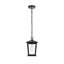 Luminaire suspendu d'extérieur noir Deidra 7 pouces