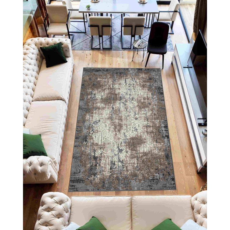Goudy RUG DESIGN 9905 - Grey, Rectangle 7'11" x 10'10"