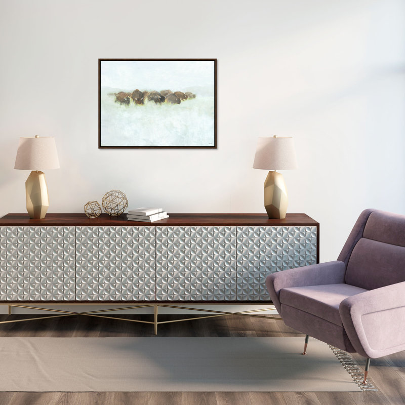 The Herd Painting by Mark Sargent, Glass Coat