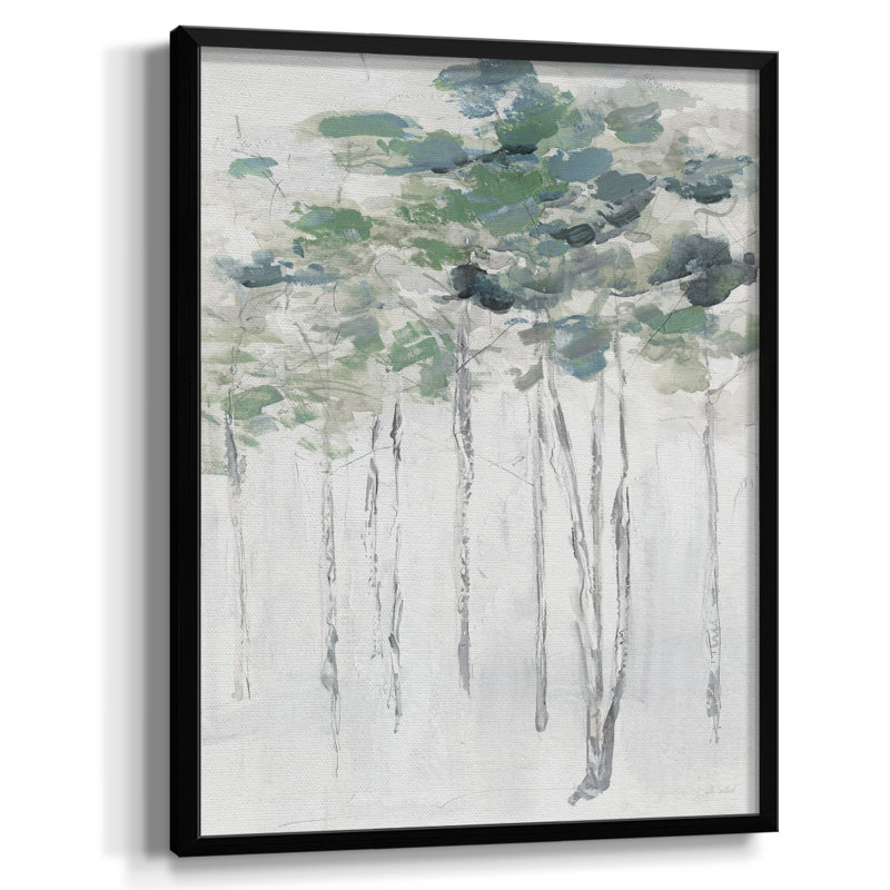 «Abstract Neutralité II», reproduction encadrée, Toile encadrée noire, Pas de tapis