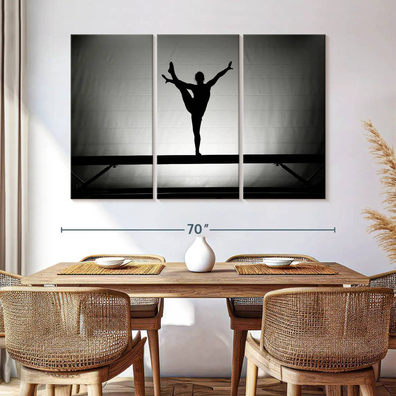 Sirci Gymnast On Beam, H 48 po x l 74 po