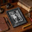 Cadre photo noir 1pc 11 "x 14" avec profil décoratif-82289612-82289610-82289591