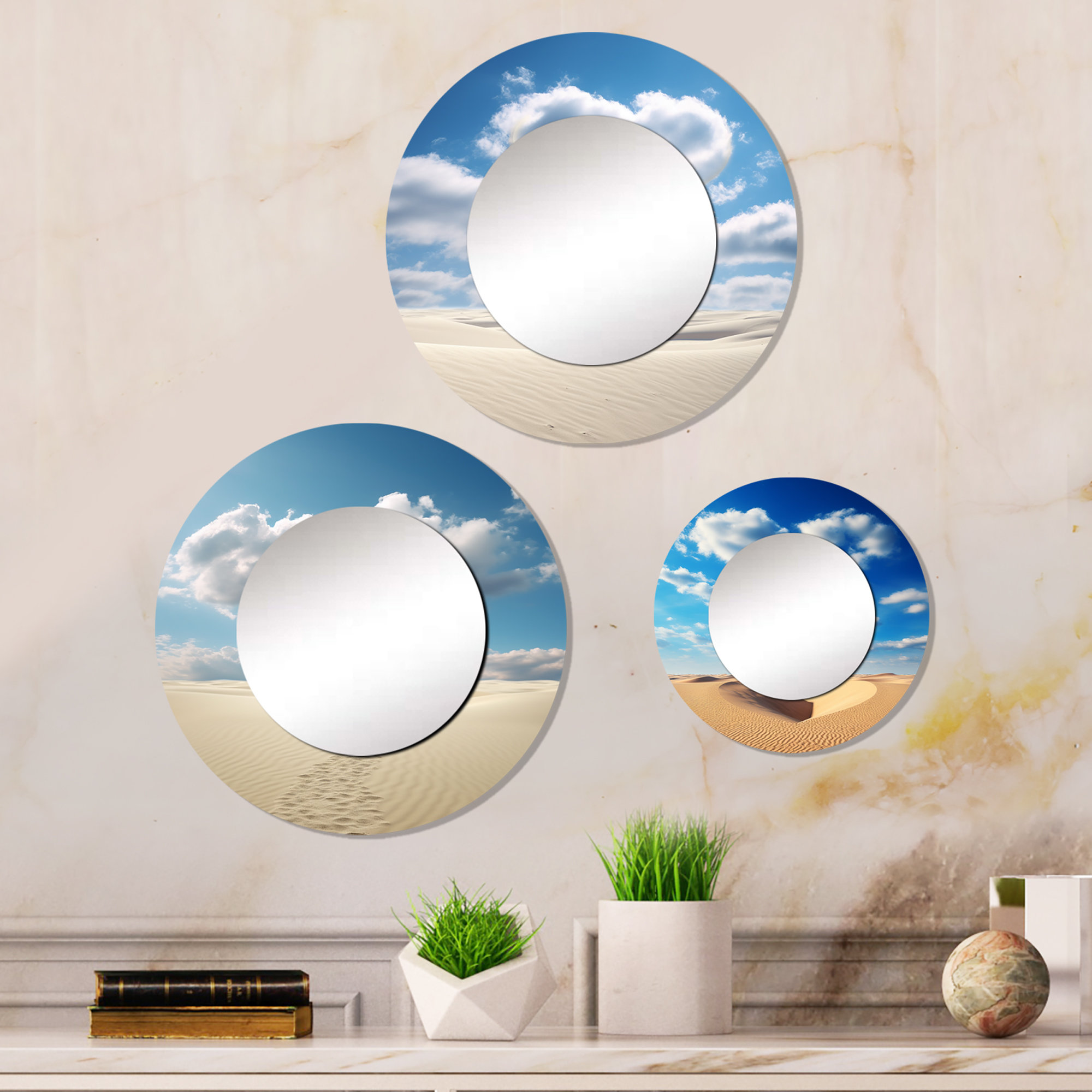 Ivy Bronx Thornville Aluminum Round Wall Mirror | Wayfair