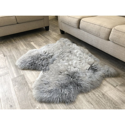 Tapis gris clair Whipkey Luxurious