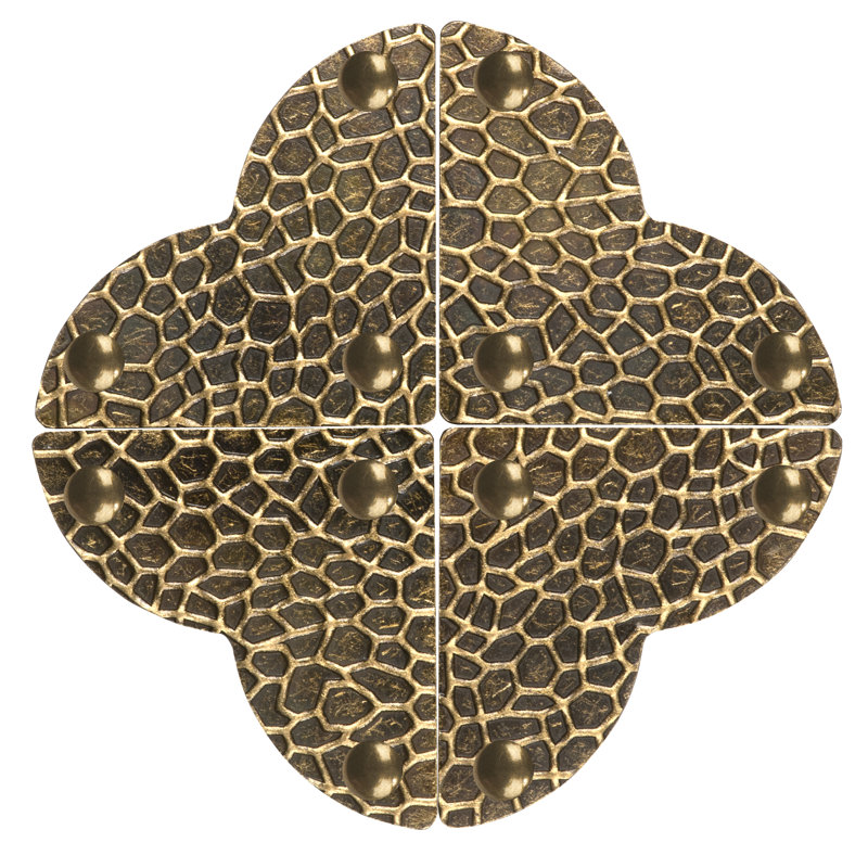Paquet de 3 coins quadrilobe Dritz Home, Bronze