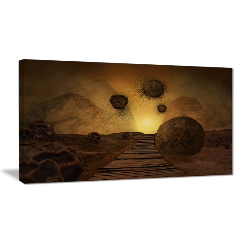 « pierres from space », impression sur toile, H 16 po x l 32 po x P 1 po
