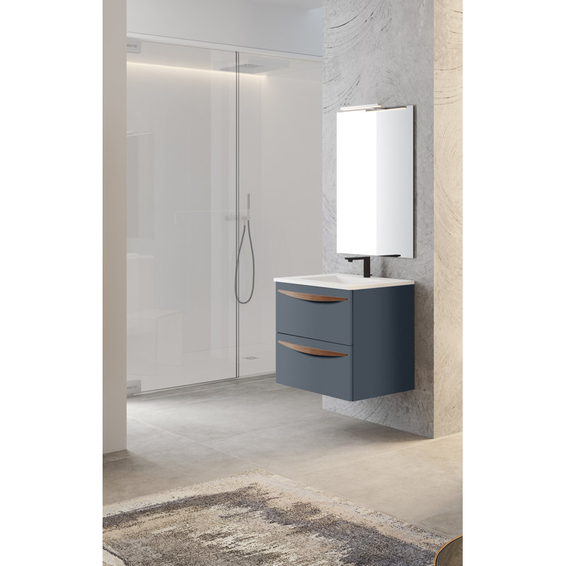 Ensemble de meuble-lavabo simple 24 po, Bleu clair
