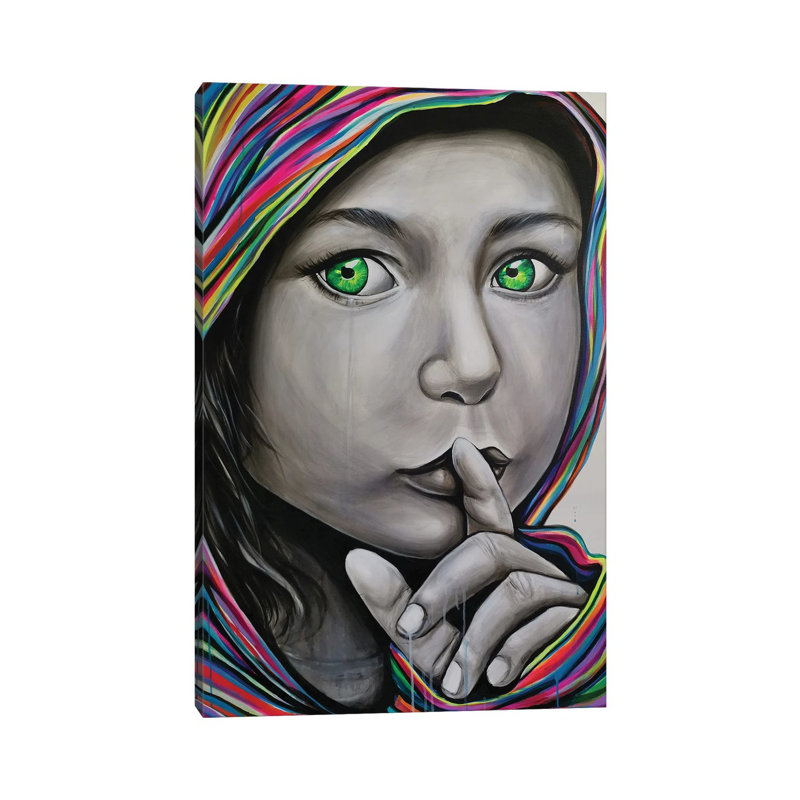 Shhhh by Natmir Lura - Print on Canvas, Wrapped Canvas, 66.04 cm H x 45.72 cm W x 3.175 cm D
