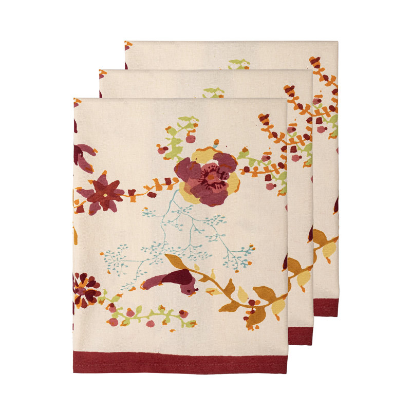 Serviette de thé multicolore Treetop