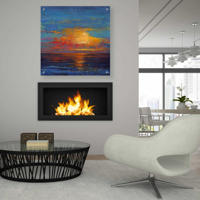 «Sun Down I» par Tim O'Toole, art mural en verre acrylique