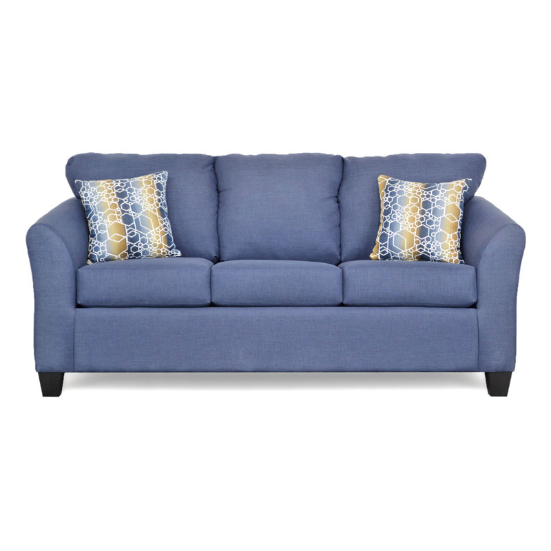 Aniki Upholstered 81.5'' Sofa, Oscar Navy