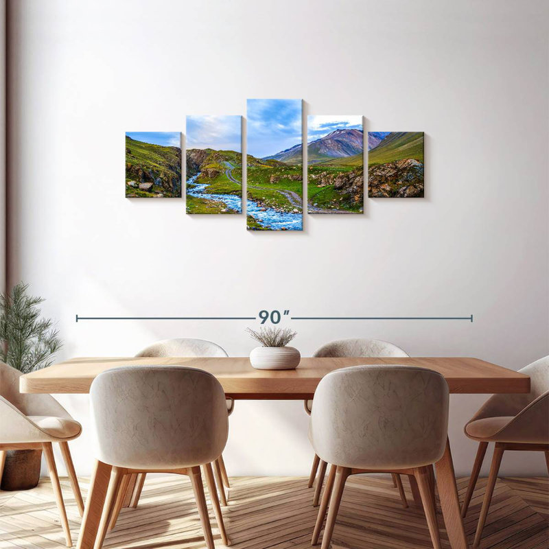 Mountain River Stream, 30" H x 68" W