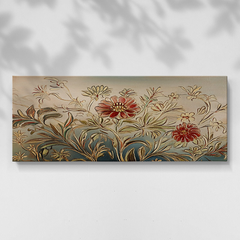 Botanical Series-CECV- Toile tendue avec châssis - Prêt à accrocher, H 12 po x l 30 po