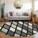 Premium Machine Washable Prisco Black Rug