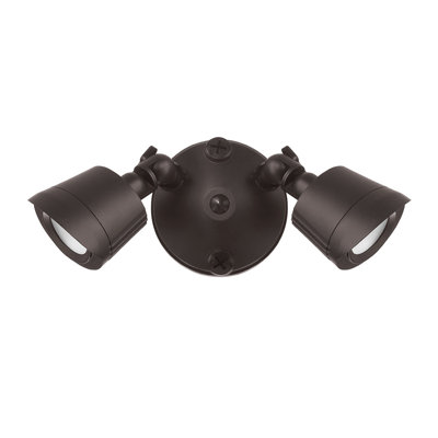 120 Watt 2 - Head LED Hardwired Outdoor Security Flood Light