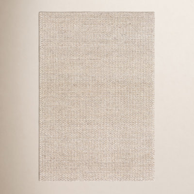 Handwoven Flatweave Ivory Area Rug