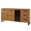 Laimondo Solid + Manufactured Oak Wood 3-Door 3-Drawer Sideboard