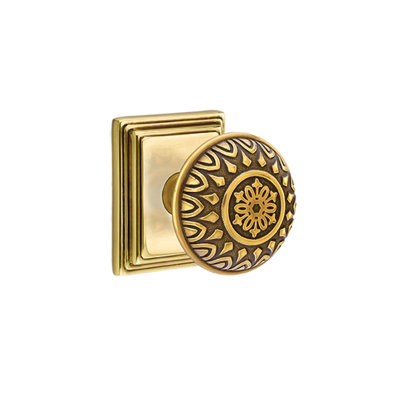 Passage Lancaster Knob with Wilshire Rose