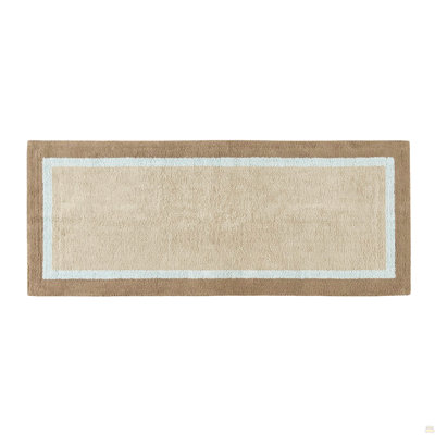 1 tapis de bain en coton capitonné