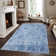 Bainville Oriental Machine Braided Rectangle Polyester Area Rug in Blue