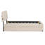 Lit plateforme tapissier simple avec lit gigogne Teddy-2126142957
