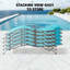 Ensemble de 3 chaises longues pour piscine (2 chaises longues + 1 table)