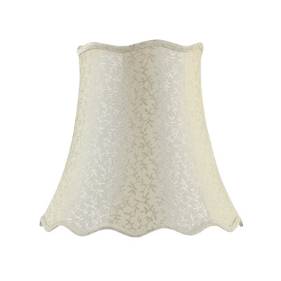 Abat-jour cloche en lin 15 po H x 16 po beige