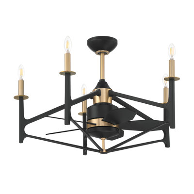 Ventilateur de plafond 24 po avec lumières DEL et télécommande Craftmade