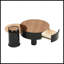 Ensemble de 2 tables basses rondes gigognes-1020736321