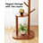 Freestanding Hall Tree With 8 Hooks ，Storage Shelf, Solid Wood Base,  Tall Coat Rack Stand For Coats, Hats, Bag In Entryway, Bedroom, Living Room