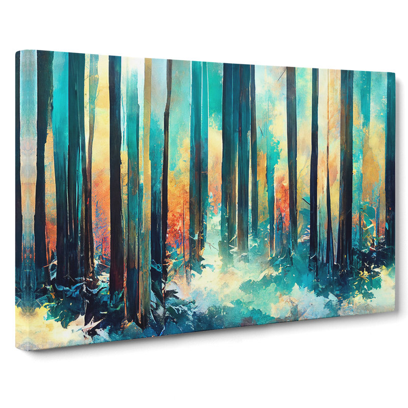 Forest Abstract Vol.5 - Wrapped Canvas, 40cm H x 60cm W x 3cm D