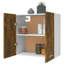 Black Hanging Glass Cabinet 60X31x60 Cm-1533874591
