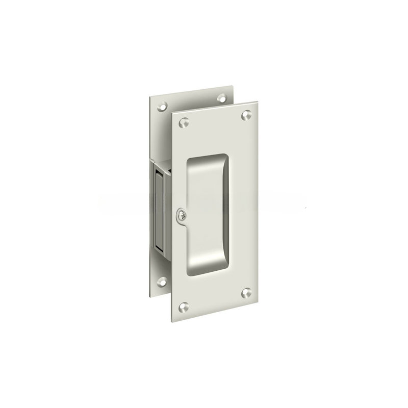 Brass Shutter / Door Accessory, Polished Nickel
