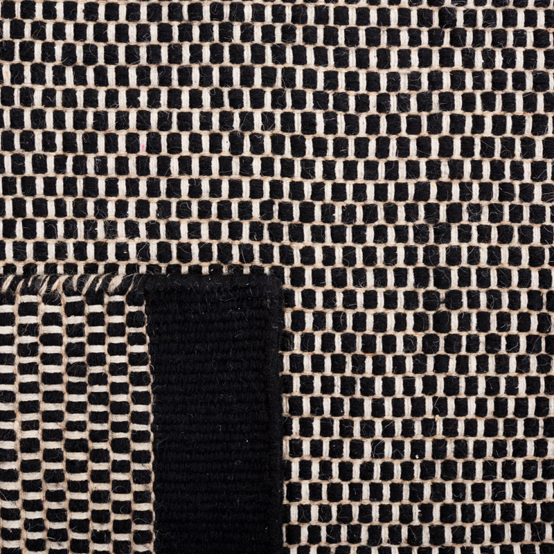 Tapis en laine tissé à la main Trellis, Rectangulaire 2 pi x 3 pi